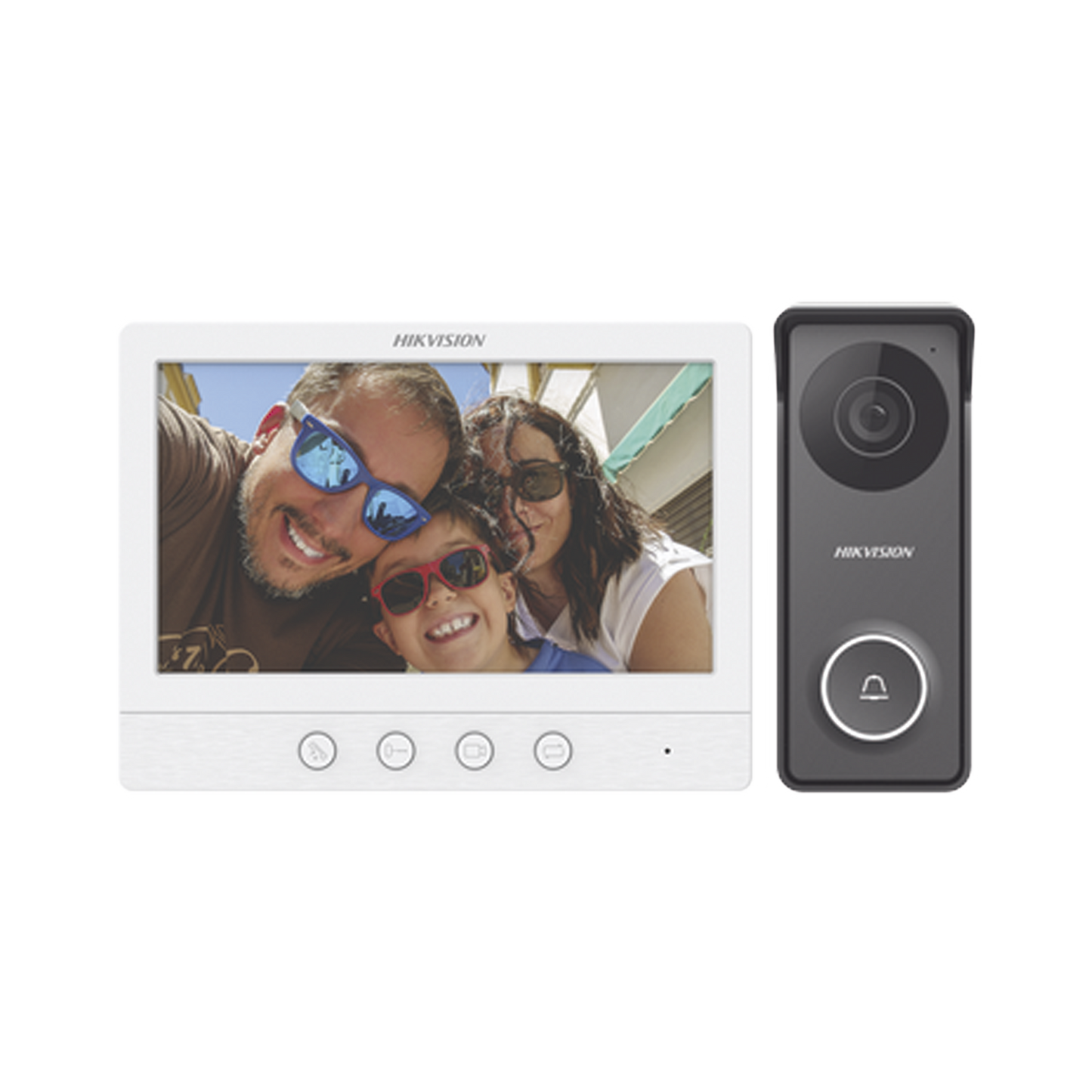 Kit de Videoportero TurboHD con Pantalla LCD a Color de 7" / Frente de Calle para Exterior de Metal / 720p (1 Megapíxel )117° de Visión (Gran Angular)