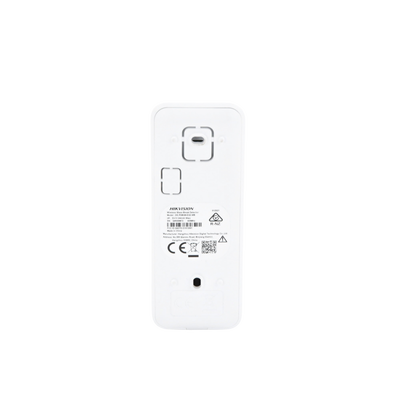 (AX PRO) Detector Inalámbrico de Ruptura de Cristal / 3 en 1 / Soporta 2 Zonas Cableadas / Rango de Detección de 8 mts / Ángulo de 120° de Cobertura/ No compatible con el panel DS-PHA64-LP