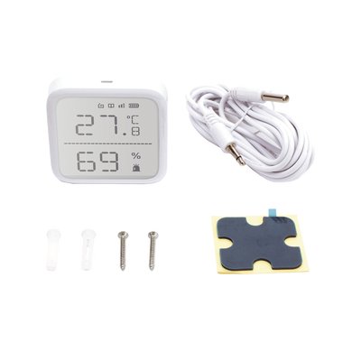 (AX PRO) Detector de Temperatura y Detector de Humedad Inalámbrico / 2.7" de Tamaño / Uso en Interior / Rango de Detección desde  -35°C hasta 99°C