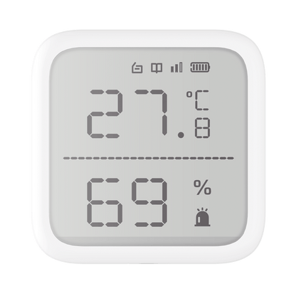 (AX PRO) Detector de Temperatura y Detector de Humedad Inalámbrico / 2.7" de Tamaño / Uso en Interior / Rango de Detección desde  -35°C hasta 99°C