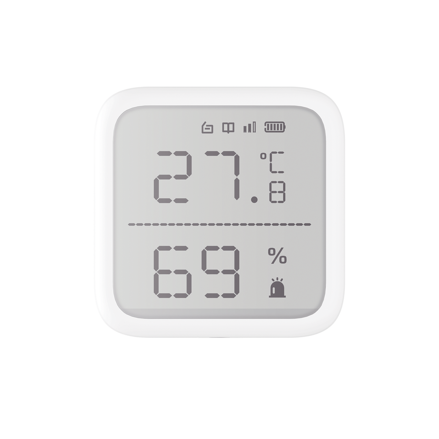 (ax Pro) Detector De Temperatura Y Detector De Humedad Inalámbrico / 2.7" De Tamaño / Uso En Interior / Rango De Detección Desde  -35°c Hasta 99°c
