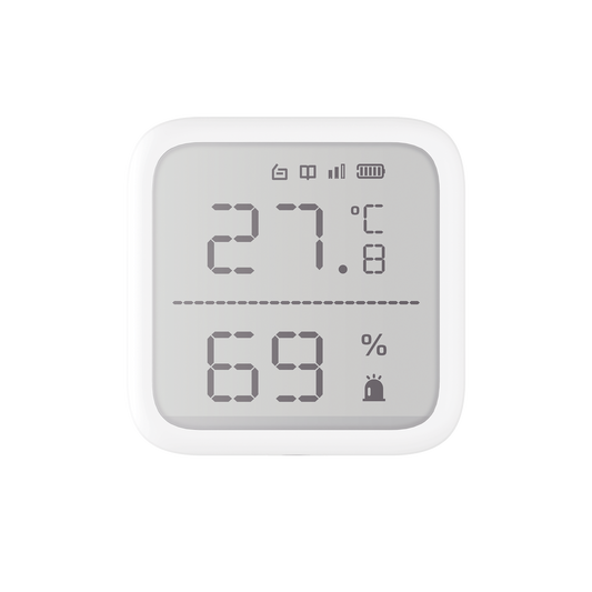 (ax Pro) Detector De Temperatura Y Detector De Humedad Inalámbrico / 2.7" De Tamaño / Uso En Interior / Rango De Detección Desde  -35°c Hasta 99°c