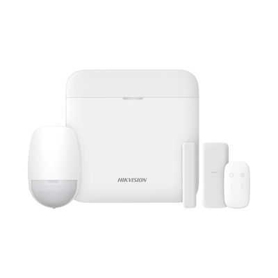 (ax Pro) Kit De Alarma Ax Pro Con Gsm (3g/4g) / Incluye: 1 Hub Con Bateria De Respaldo / 1 Sensor Pir / 1 Contacto Magnético Slim / 1 Control Remoto / Wi-fi / Compatible Con Hik-connect P2p