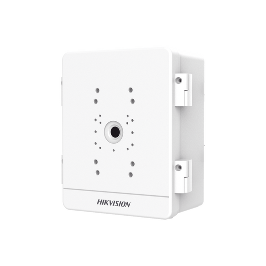 Caja para Videovigilancia para Exterior / Uso en Pared o Poste / IP66 / IK10 / Dimensiones: 387 X 432 X 225 mm / Soporta 3 Dispositivos (PTZ, Bocinas, Cámaras Fijas)