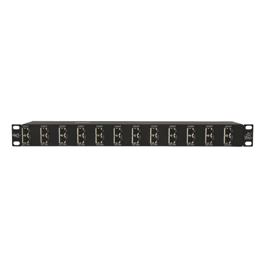 Protector de puertos IP de 12 Canales para uso en CAT5e, CAT6 y CAT6A.