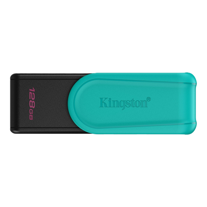 Memoria Flash Usb Kingston Data Traveler Exodia S 128gb Gen 1 3.2 Tipo A C/tapa Giratoria Negro+turquesa Dtxs/128gb