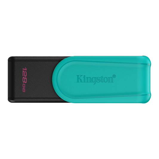 Memoria Flash Usb Kingston Data Traveler Exodia S 128gb Gen 1 3.2 Tipo A C/tapa Giratoria Negro+turquesa Dtxs/128gb