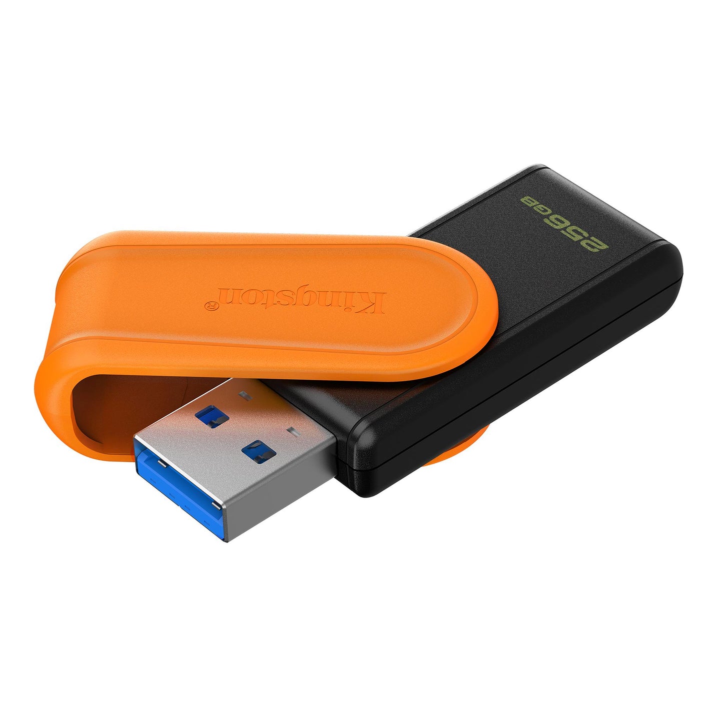 Memoria Flash Usb Kingston Data Traveler Exodia S 256gb Gen 1 3.2 Tipo A C/tapa Giratoria Negro+naranja Dtxs/256gb