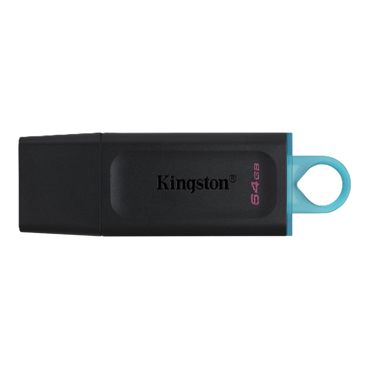 Memoria Flash Usb Kingston Data Traveler Exodia 64gb Gen 1 3.2 Tipo A Negro C/anillo Azul Ocean (dtx/64gb)
