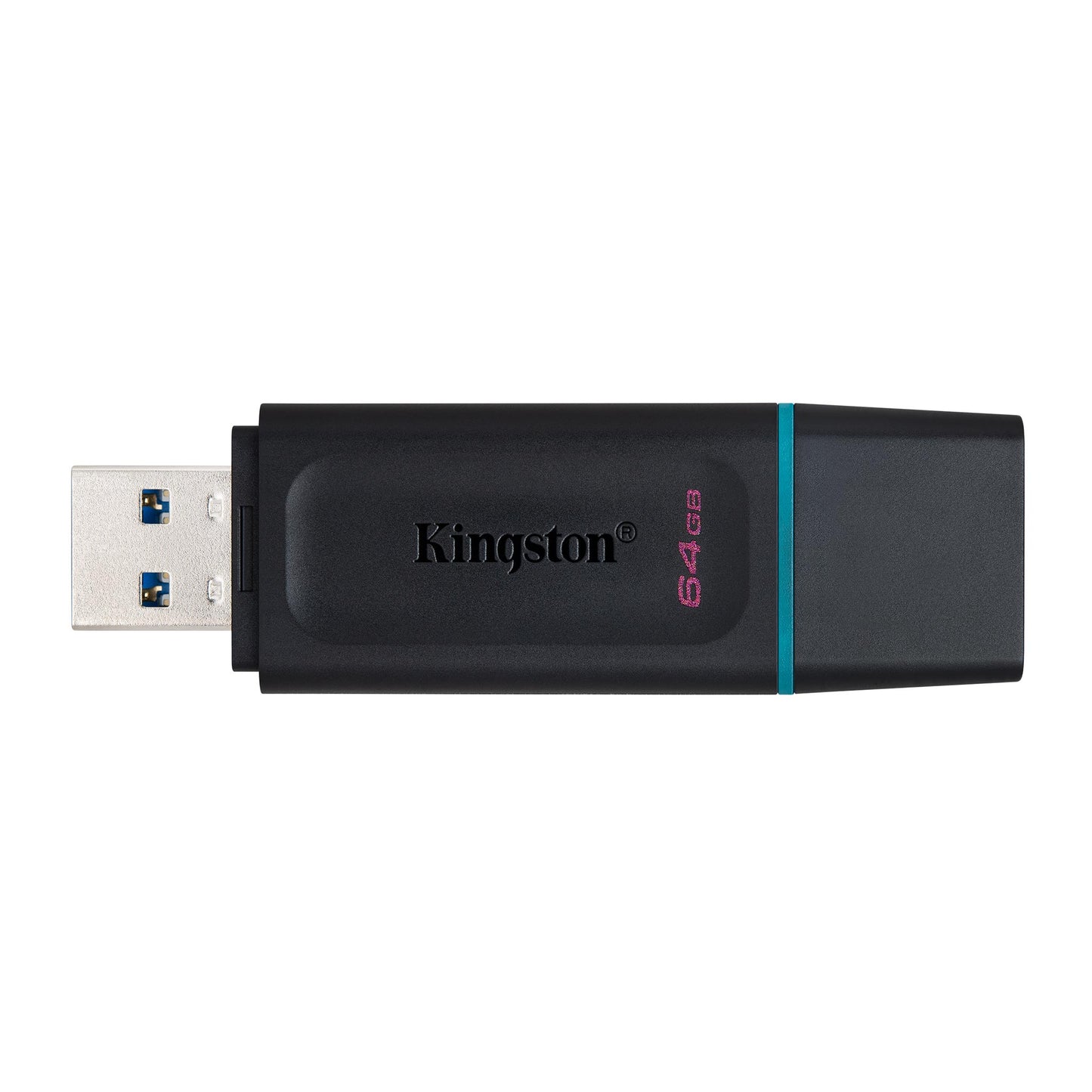Memoria Flash Usb Kingston Data Traveler Exodia 64gb Gen 1 3.2 Tipo A Negro C/anillo Azul Ocean (dtx/64gb)