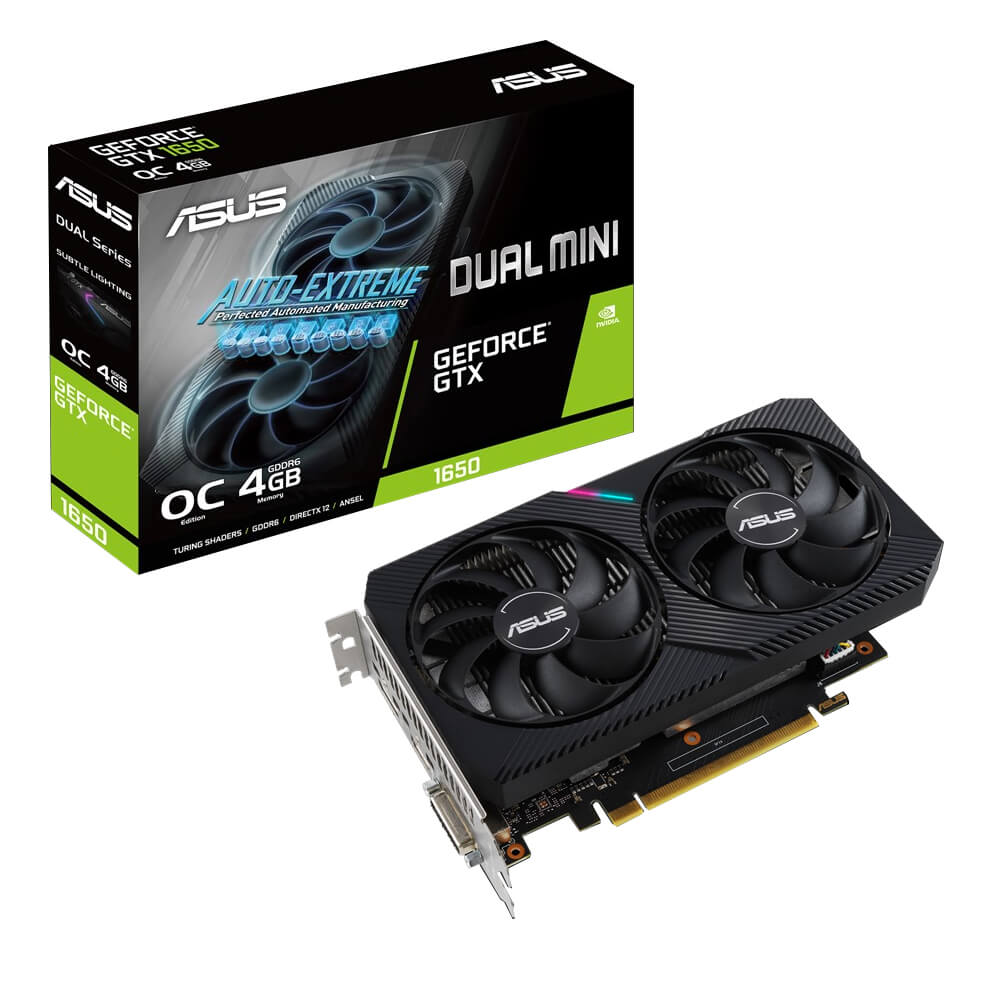 Tarjeta De Video Asus Nvidia Gtx1650/pcie X16 3.0/4gb Gddr6/hdmi/dp/dvi/estandar/gama Media