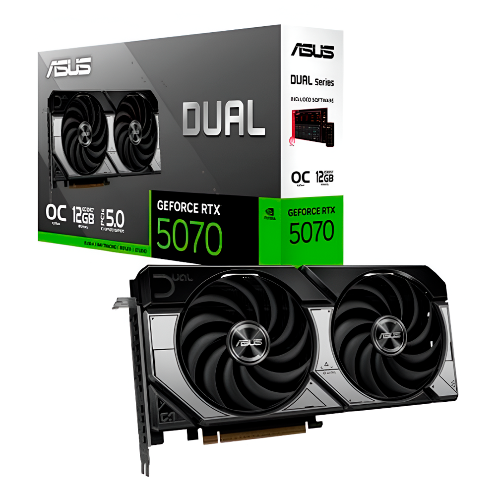 Tarjeta De Video Asus Nvidia Rtx5070 /pcie X16 5.0 /12gb Gddr7 /hdmi /3x Dp /estandar /gama Alta