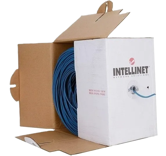 Bobina,intellinet,362344, Cat 5e Cca Utp 305m Solida Azul