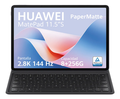 Huawei Matepad  11.5 Papermate , Procesador  Kirin T82b , Ram 8gb, Disco Duro 256gb, Pantalla 11.5in, Sistema Operativo Harmonyos 4.3, Cámara Frontal 8mp, / Teclado De Regalo