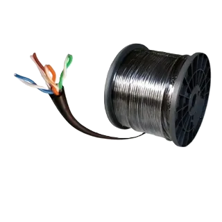 Bobina De Cable Exterior/interior Condumex Cat5e Utp Sin Gel 100% Cobre 24 Awg 305 Mts Color Negro