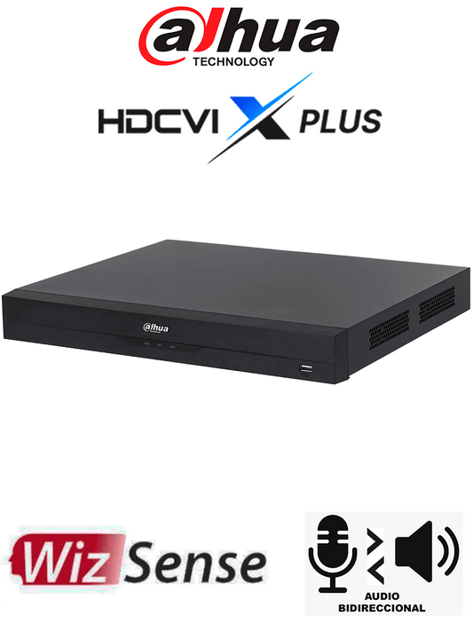 Dvr Hdcvi Dahua Dh-xvr5232an-4kl-i3/t - Dvr De 32 Canales 4k Wizsense/ Audio Bidireccional/ Canales Con Reconocimiento Facial/ Hasta 32 Canales Ip/ Smd Plus/ 2 BahÍas De Discos Duros