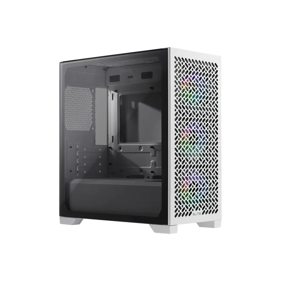 Gabinete Cooler Master Elite 302 / Argb Fan 4 / Blanco / Mini Torre / Mini Itx / Micro Atx / Ventana