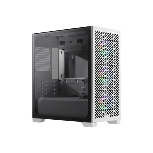 Gabinete Cooler Master Elite 302 / Argb Fan 4 / Blanco / Mini Torre / Mini Itx / Micro Atx / Ventana