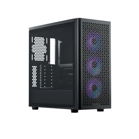 Gabinete Cooler Master Elite 502, Argb Fan 4 / Negro/ Media Torre/itx / Micro Atx / Atx / Ventana