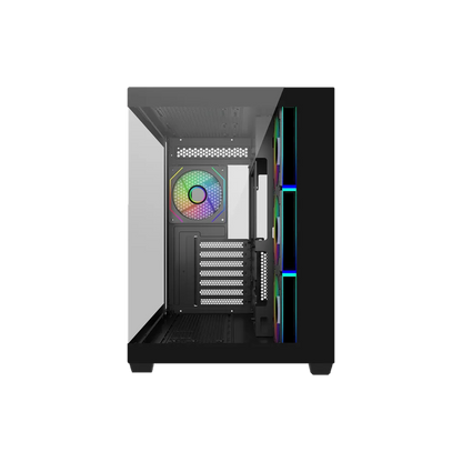 Gabinete Cooler Master Elite 681,/ Doble Camara / Argb Fan 4 / Negro / Itx / Micro-atx / Atx / Panel Panoramico