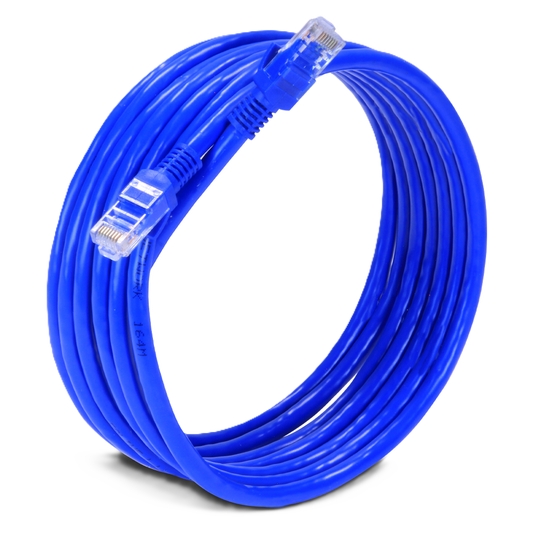 Cable De Red Utp Cat 6 Ec Line Ec-cabcat6 Azul Rj45 3 Mts 24awg
