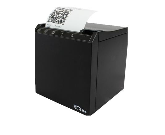 Miniprinter Ec Line Ec-pm-x30, Negro, Termica, 58mm Y 80 Mm, Usb, Ethernet (red), Rj11, Corte Automatico, 300 Mm/seg