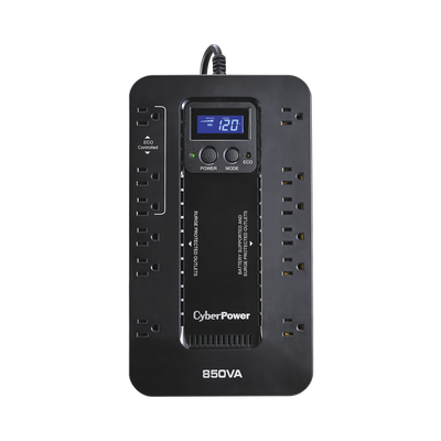 Ups De 850 Va/510 W, Topología Standby Con Modo Ahorrador Eco, Entrada 120 Vca Nema 5-15p, Con 12 Tomas Nema 5-15r