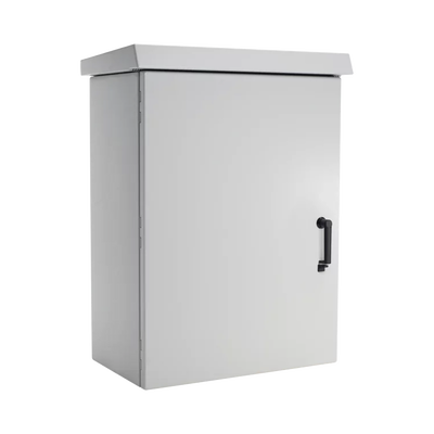 Gabinete Para Exterior Osp Comline, Protección Nema 4/12/4x/3/3r; Ip66, 600 Mm De Ancho, 500 Mm De Profundidad, 18 Ur, De Aluminio, Color Gris Claro