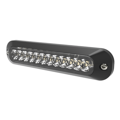 Luz Perimetral / 12 Leds Ultra Brillantes / Rojo-azul / 70 Patrones / 12-24 Vcc / 6.2" (0.52 Ft) X 0.8" (0.07 Ft) X 1.4" (0.12 Ft)