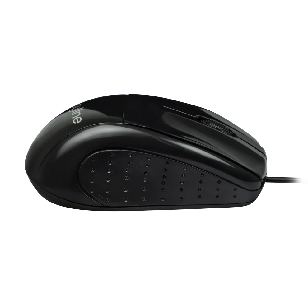 Mouse Alambrico Optico 1000 Dpi Conector Usb Win Xp/vista/7/8/10/11/mac Os X Easy Line By Perfect Choice - Negro