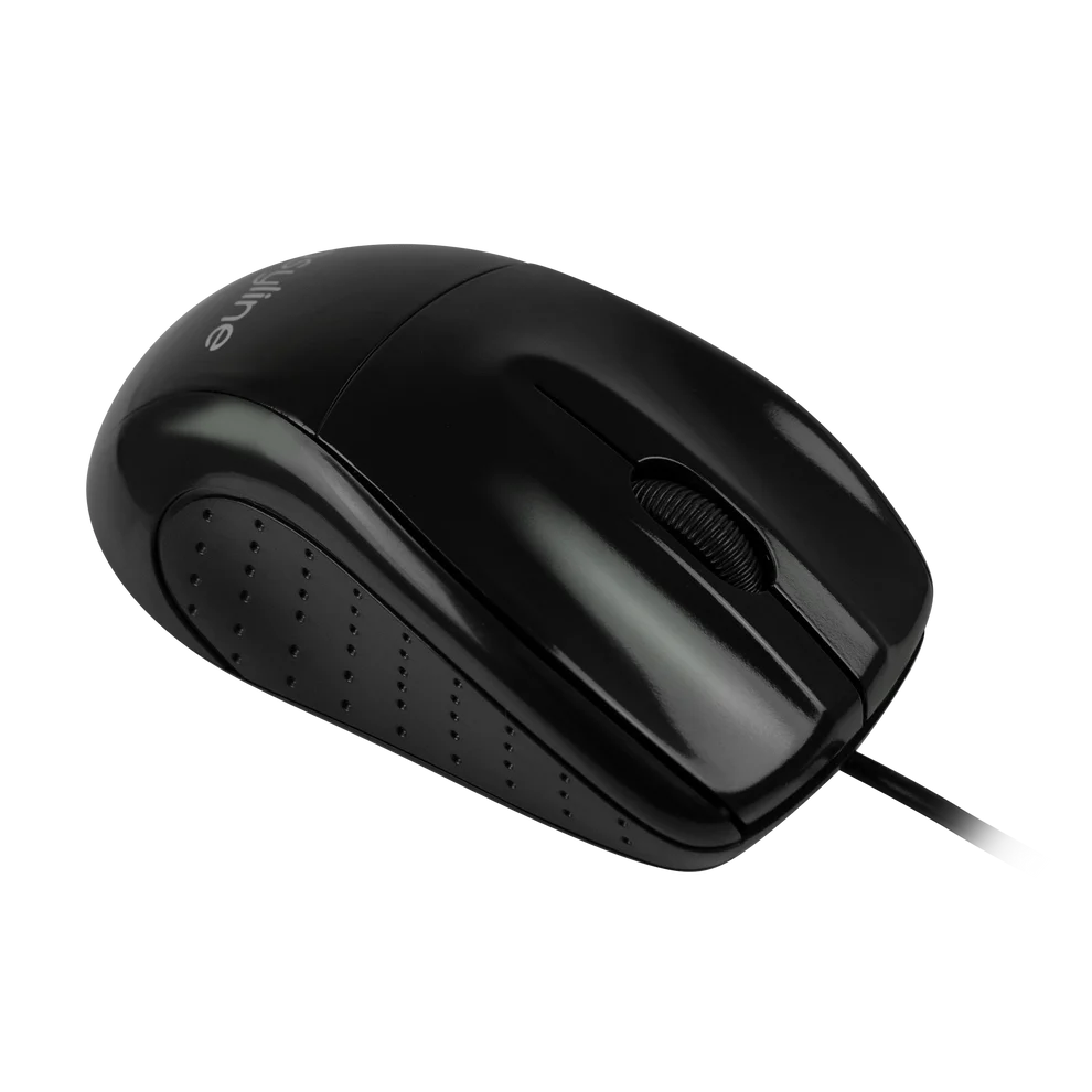 Mouse Alambrico Optico 1000 Dpi Conector Usb Win Xp/vista/7/8/10/11/mac Os X Easy Line By Perfect Choice - Negro