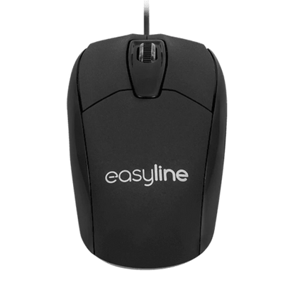 Mouse Alambrico Optico 1000 Dpi Conector Usb Easy Line By Perfect Choice - Negro