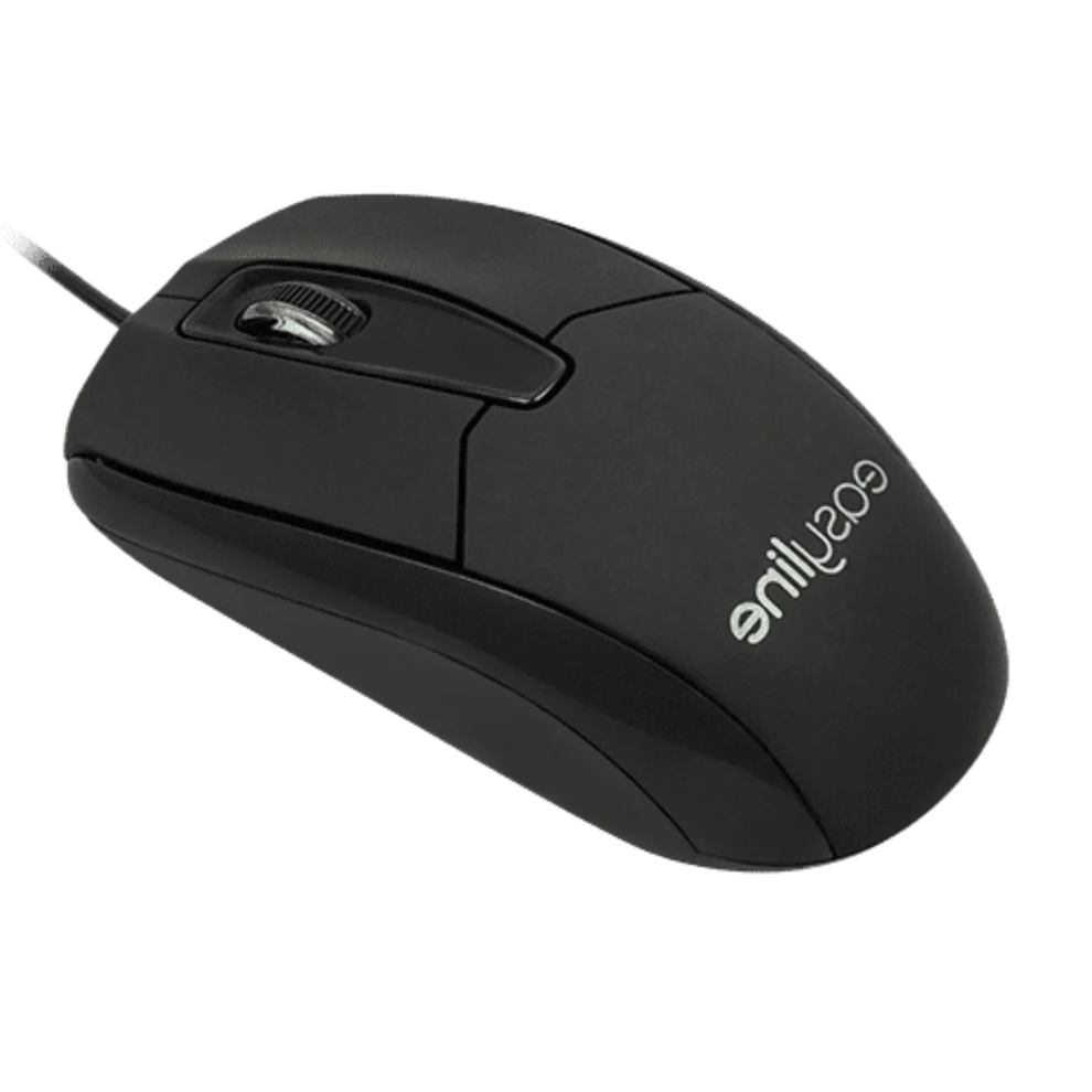 Mouse Alambrico Optico 1000 Dpi Conector Usb Easy Line By Perfect Choice - Negro