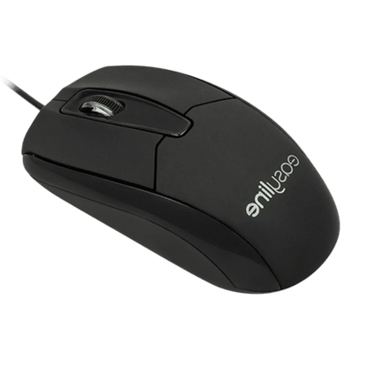 Mouse Alambrico Optico 1000 Dpi Conector Usb Easy Line By Perfect Choice - Negro