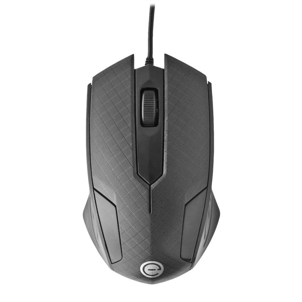 Mouse Alambrico Optico 1200 Dpi Conector Usb Win Xp/vista/7/8/10/11/mac Os X Easy Line By Perfect Choice - Negro