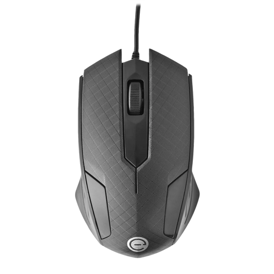 Mouse Alambrico Optico 1200 Dpi Conector Usb Win Xp/vista/7/8/10/11/mac Os X Easy Line By Perfect Choice - Negro