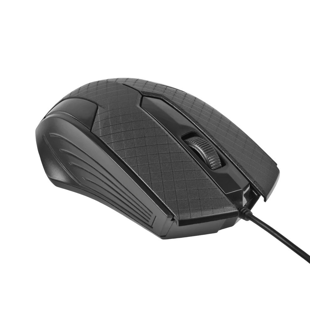 Mouse Alambrico Optico 1200 Dpi Conector Usb Win Xp/vista/7/8/10/11/mac Os X Easy Line By Perfect Choice - Negro
