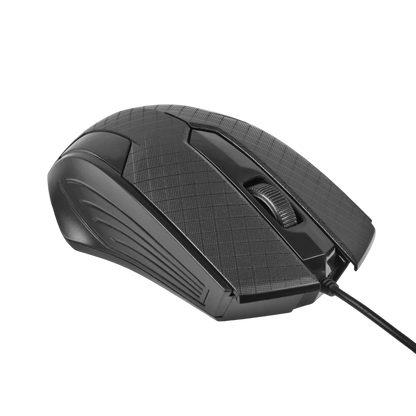 Mouse Alambrico Optico 1200 Dpi Conector Usb Win Xp/vista/7/8/10/11/mac Os X Easy Line By Perfect Choice - Negro