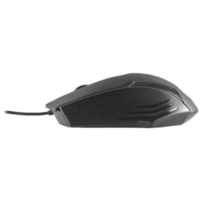 Mouse Alambrico Optico 1200 Dpi Conector Usb Win Xp/vista/7/8/10/11/mac Os X Easy Line By Perfect Choice - Negro