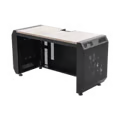 Consola Profesional Para Monitoreo O Computo | Ranura Para Base De Monitores | Microperforaciones | Luces Led Decorativas | Tomacorriente Htcm1u10c | Tapas Organizadoras De Cables | Niveladores | Rack Para Montaje De Equipos | Ranura Pasaca