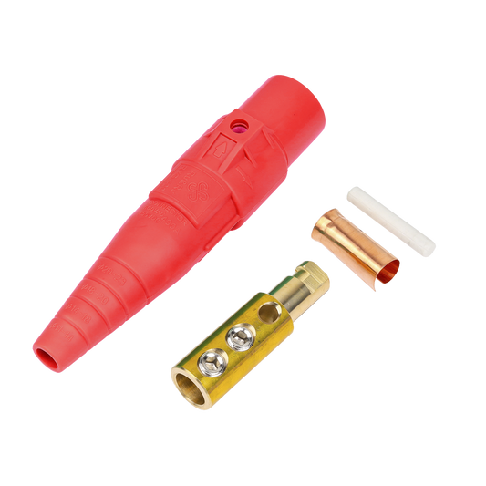 Conector camlock | 400 AMPERES | MACHO | color rojo