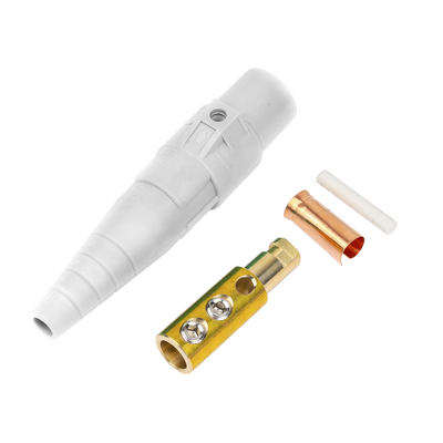 Conector camlock | 400 AMPERES | MACHO | color blanco