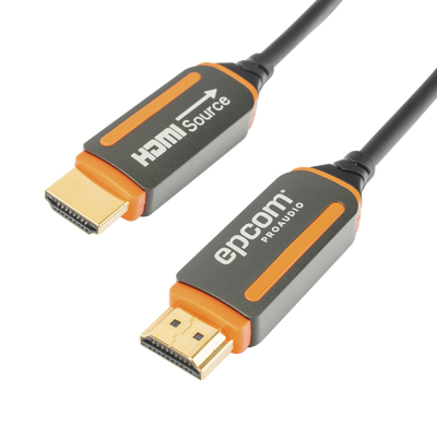 Cable Hdmi De Fibra Óptica De 20m | Alta Definición | Version 2.0 | Alta Velocidad 18gbps | 4k@60hz | Hdcp 2.2 | Resistente A Emi Y Rfi