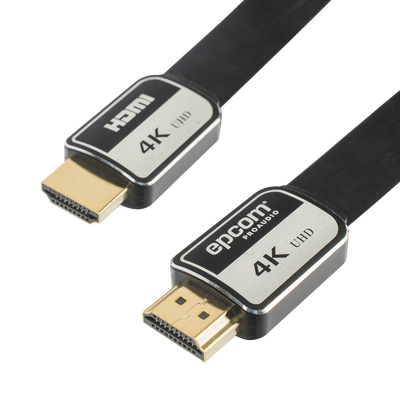 Cable Hdmi De 10 Metros (32.81 Pies) | Alta Definición | Versión 2.0 | Alta Velocidad 18gbps | 4k@60hz | Conectores Chapados En Oro | Tipo Plano