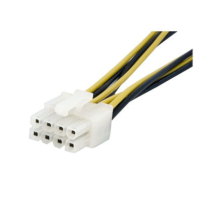 Cable Adaptador De 15cm Para Fuente De Poder - Alimentacin Cpu Interno 4 Pines A 8 Pines Eps Con Lp4 - Hembra A Macho - Startech.com Mod. Eps48adap