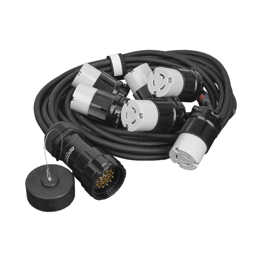 TOMACORRIENTE TIPO SOCAPEX CON DERIVACIÓN A 6 TOMAS TIPO NEMA L6