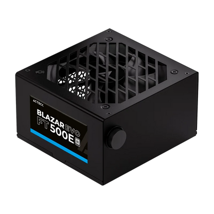 Fuente De Poder Acteck Blazar Evo Ft500e / Atx / 500 W / No Modular / Ventilador 120 Mm / Switch De Voltaje / Negro / Es-05001e