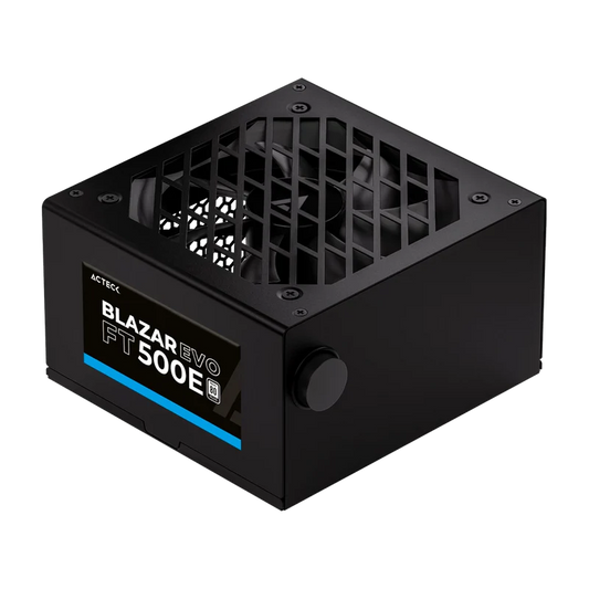 Fuente De Poder Acteck Blazar Evo Ft500e / Atx / 500 W / No Modular / Ventilador 120 Mm / Switch De Voltaje / Negro / Es-05001e