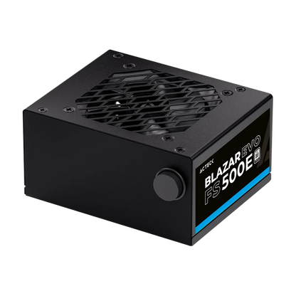 Fuente De Poder Acteck Blazar Evo Fs500e / Atx / Sfx / 500 W /slim / No Modular / Ventilador 80 Mm / Negro / Es-05002e