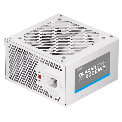 Fuente De Poder Acteck Blazar Evo Ft600ew/ Atx / 600 W / No Modular / Ventilador 120 Mm /  Blanco / Es-05003ew